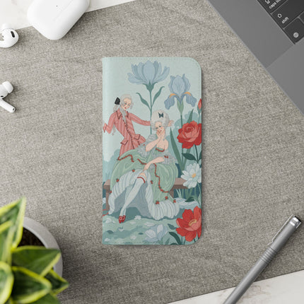 🌹💌 The Secret Rose Garden Courtship Flip Case – Art Deco Floral Romance
