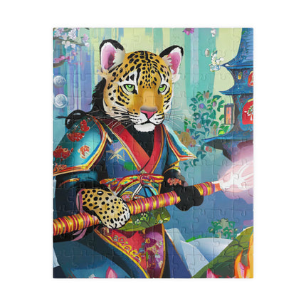 Cyberpunk Leopard Puzzle (110, 252, 520 or 1014-piece)