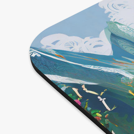 Cyberpunk Elephant Mouse Pad, Rectangle