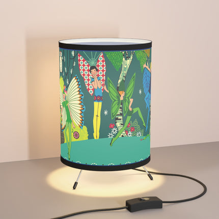 Enchanting Fairies of A Midsummer Night's Dream Tripod Lamp