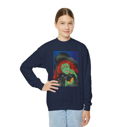 Mirror, Mirror A Witch's Touch Youth Crewneck Sweatshirt