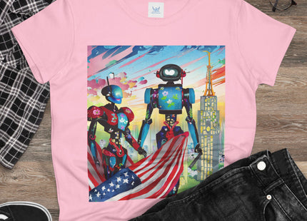 High Fashion Cyberpunk CIA Robots Cotton Tee