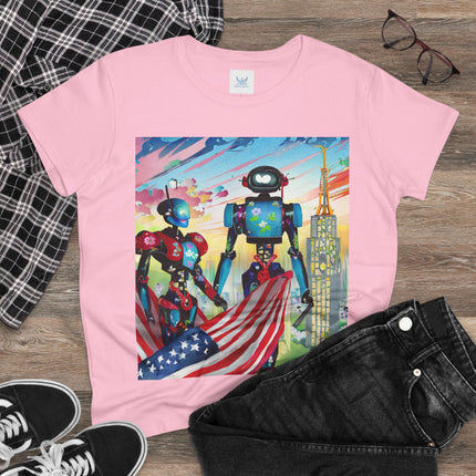 High Fashion Cyberpunk CIA Robots Cotton Tee
