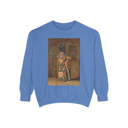 A Buddhist Lama by Vasily Vereshchagin Garment-Dyed Sweatshirt