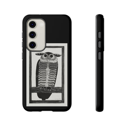 Horned Owl by Samuel Jessurun de Mesquita Phone Cases