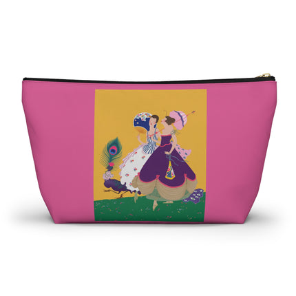 Peacock Ladies in the Garden Cosmetic Bag – Playful Elegance & Art Deco Charm