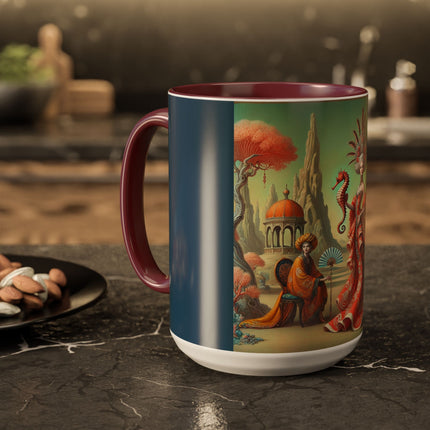 The Seahorse Court Colorful Mugs (11oz, 15oz)