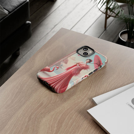 Petals, Porcelain, and Flamingos Phone Cases