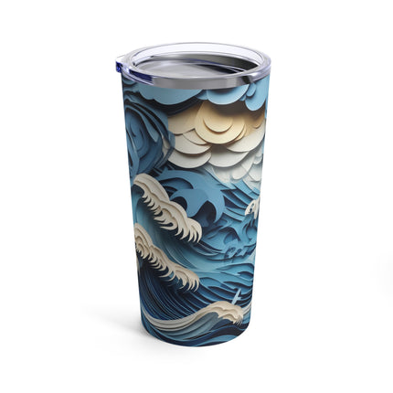 Dramatic Ocean with Crashing Waves Tumbler 20oz