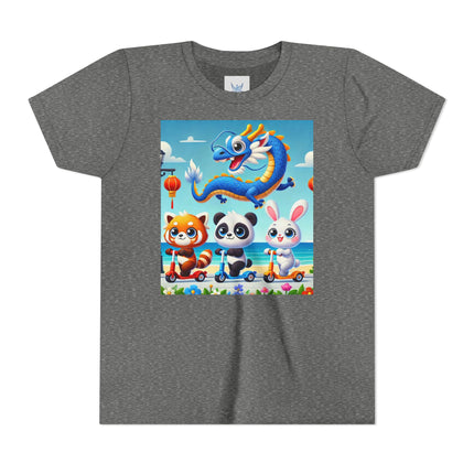 Seaside Scooter Friends Youth Short Sleeve Tee