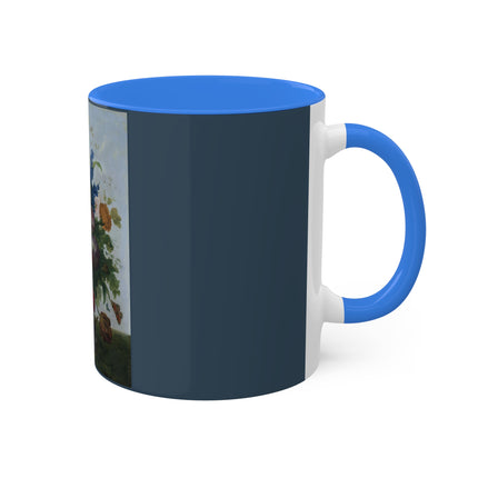 Bouquet of Flowers and a Nest by Sebastian Wegmayr Colorful Mugs, 11oz