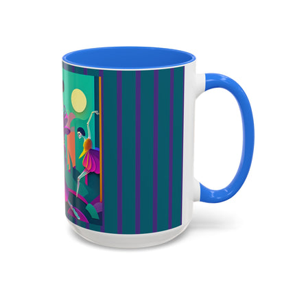 Dance of the Skeleton Ballerinas Colorful Mugs (11oz, 15oz)