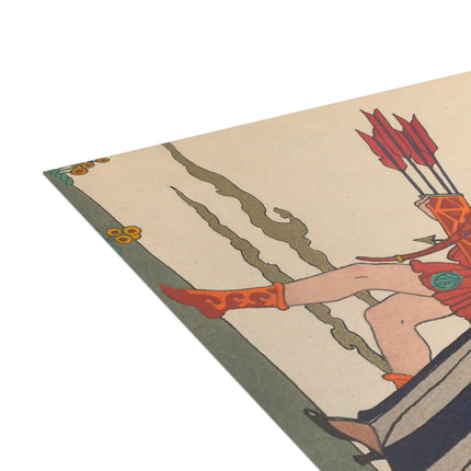 L'Arc Rouge by George Barbier Postcard Bundles (envelopes included)