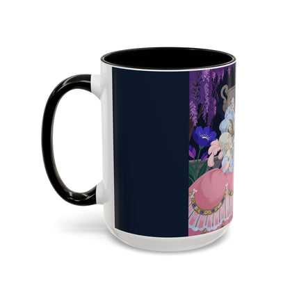 The Moonlit Garden Serenade Colorful Mugs – Art Deco Musical Elegance