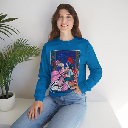 The Jealous Parrot by George Barbier Heavy Blend™ Crewneck Sweatshirt