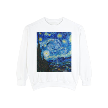 The Starry Night by Vincent Van Gogh Garment-Dyed Sweatshirt