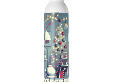 Whimsical Christmas Tea Party Slim Water Bottle