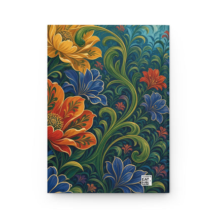 🦜🌺 The Lady Of The Enchanted Paradise Aviary Hardcover Journal – Art Deco Tropical Garden Fantasy
