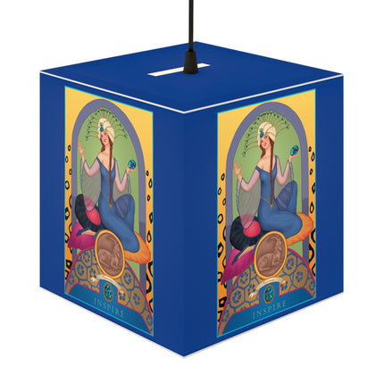 December & Tanzanite Zodiac Light Cube Lamp