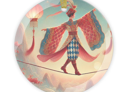 The Lantern Walker Glass Ornament