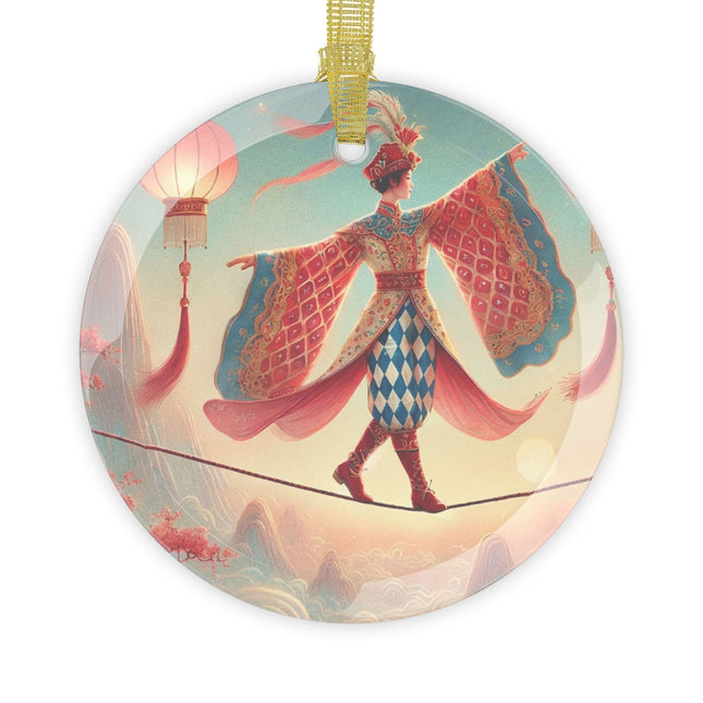 The Lantern Walker Glass Ornament