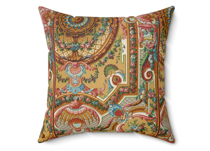 XVIII Siecle 2 by Auguste Racinet Spun Polyester Square Pillow