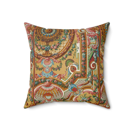 XVIII Siecle 2 by Auguste Racinet Spun Polyester Square Pillow