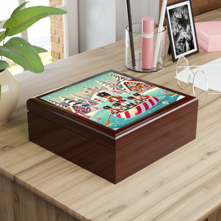 Nutcracker Candy-Striped Adventure Jewelry Box