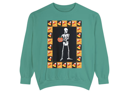 Candy Corn Skeleton Unisex Garment-Dyed Sweatshirt