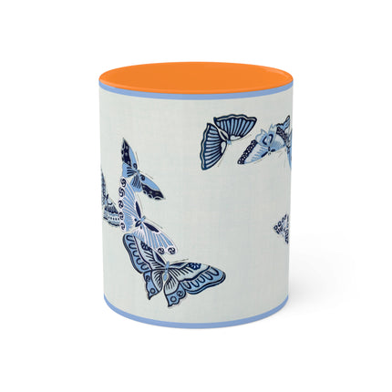 One Thousand Butterflies by Kamisaka Sekka Colorful Mugs, 11oz