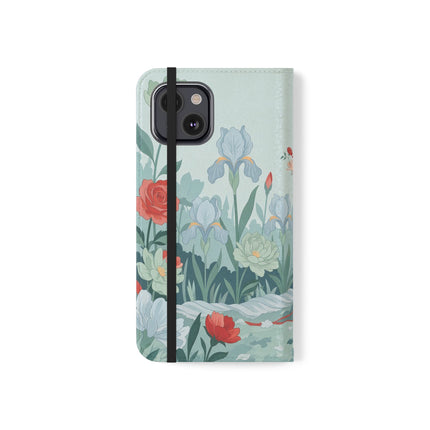🌹💌 The Secret Rose Garden Courtship Flip Case – Art Deco Floral Romance