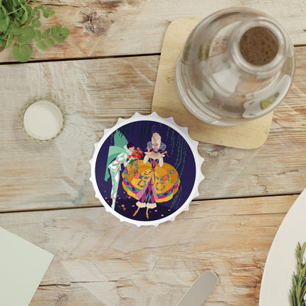 Enchanted Courtship Bottle Opener – Whimsical Elegance & Floral Romance
