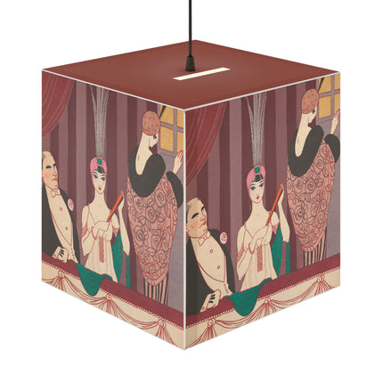 La Loge by George Barbier Light Cube Lamp