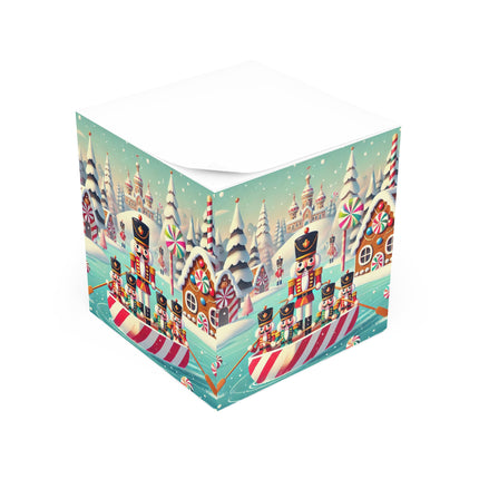 Nutcracker Candy-Striped Adventure Note Cube