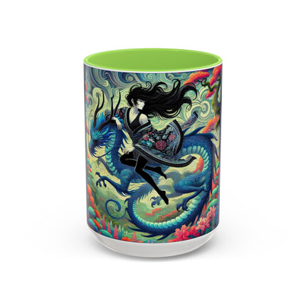 Mystic Guardian of the Sky Light Colorful Mugs (11oz, 15oz)