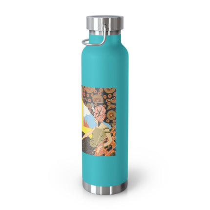 Glimpses of Opulence by Ezio Anichini Copper Vacuum Insulated Bottle, 22oz
