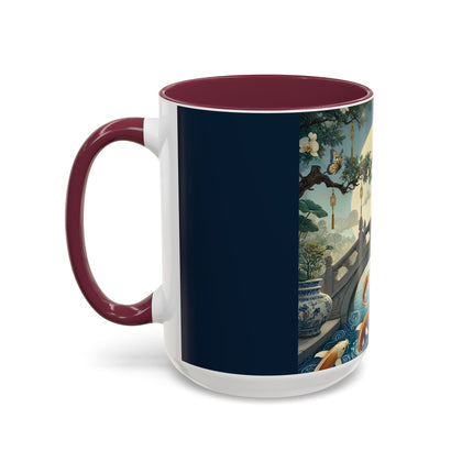 Moonlit Bridge Gentleman Colorful Mug – Imperial Serenity & Moonlit Harmony