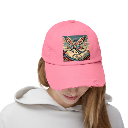 Dragon Fairy of the Temple Unisex Distressed Cap