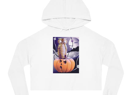 The Startled Pumpkin Women’s Cropped Hooded Sweatshirt