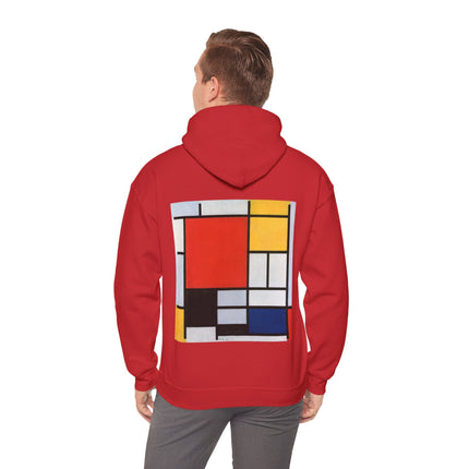 Composition with Red, Yellow, Blue, and Black by Piet Mondrian Heavy Blend™ Hooded Sweatshirt