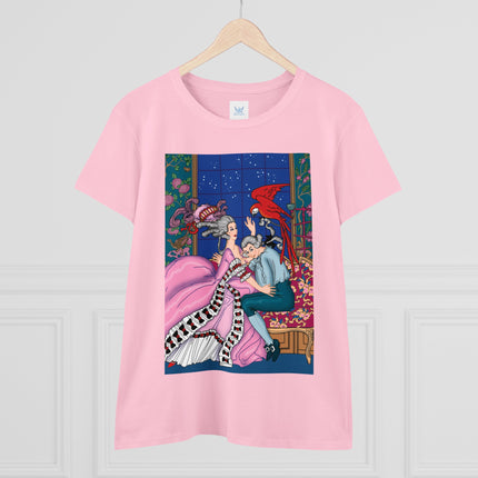 The Jealous Parrot by George Barbier Women's Midweight Cotton Tee