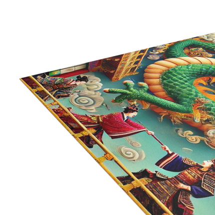 Tibetan Dragon Over Kabuki Duel Postcards (envelopes included) - Bundles of 10, 30, 50 Pieces