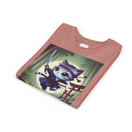 Moonlit Samurai Kitty Youth Short Sleeve Tee