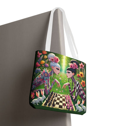 The Spring Gambit: A Fairy’s Move Tote Bag – Whimsical Chess & Spring Magic