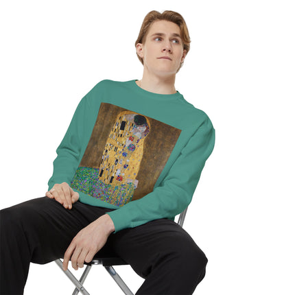 The Kiss by Gustav Klimt Unisex Garment-Dyed Sweatshirt