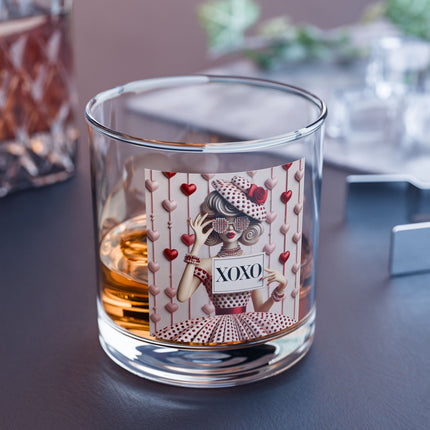 Fashionably Yours, XOXO Rocks Glass, 10oz