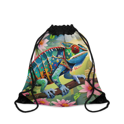 Camouflage Chameleon Drawstring Bag