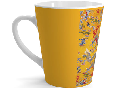 The Imperial 12-Symbol Robe, A Dragon's Regalia Latte Mug