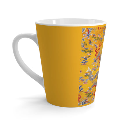The Imperial 12-Symbol Robe, A Dragon's Regalia Latte Mug