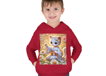Daisy Chain Whimsy Toddler Pullover Fleece Hoodie